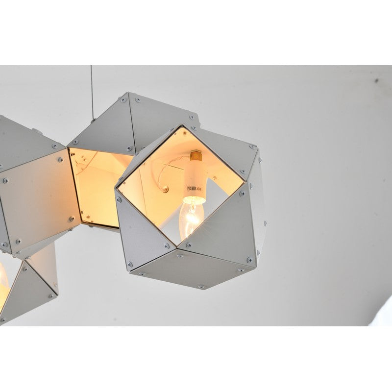 Geometric Block Chandelier