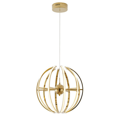 Gold LED Chandelier with Acrylic Diffusers