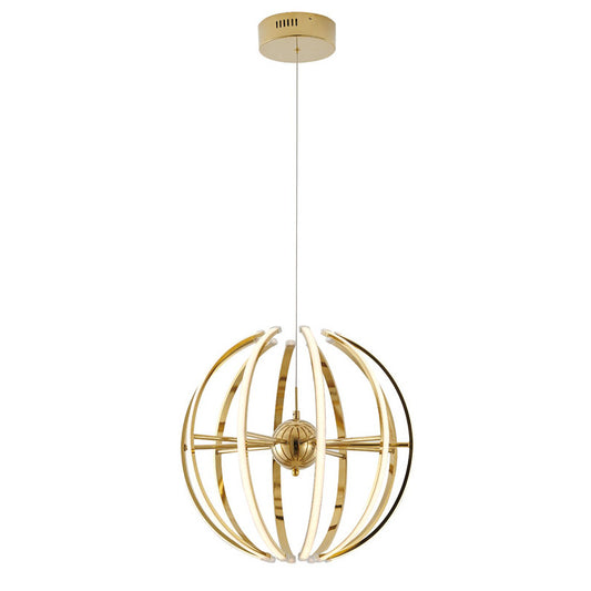 Gold LED Chandelier with Acrylic Diffusers