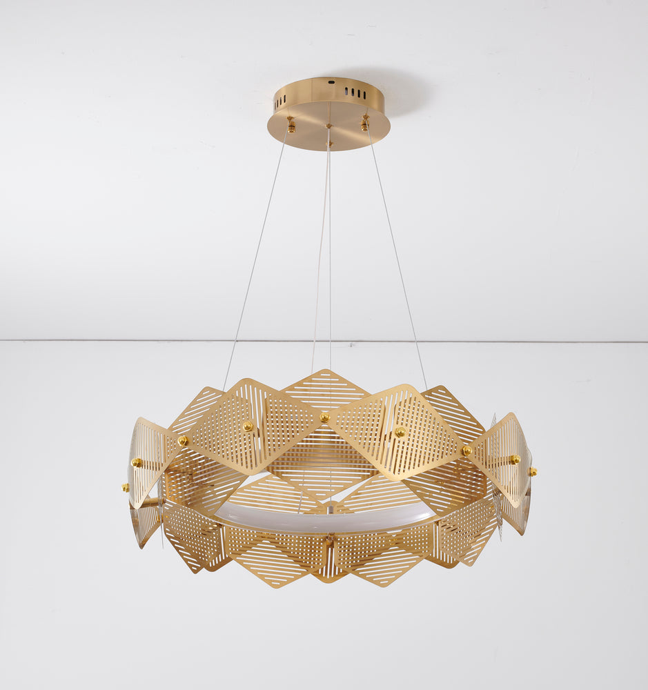 Halo Ring Chandelier with Acrylic Diffuser