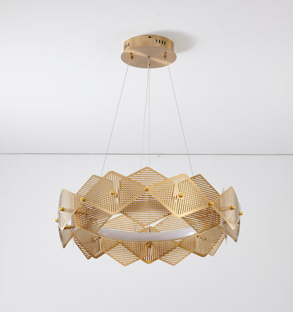 Halo Ring Chandelier with Acrylic Diffuser