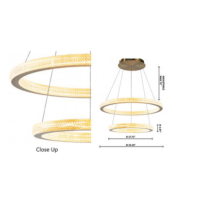 Dual Ring LED Chandelier