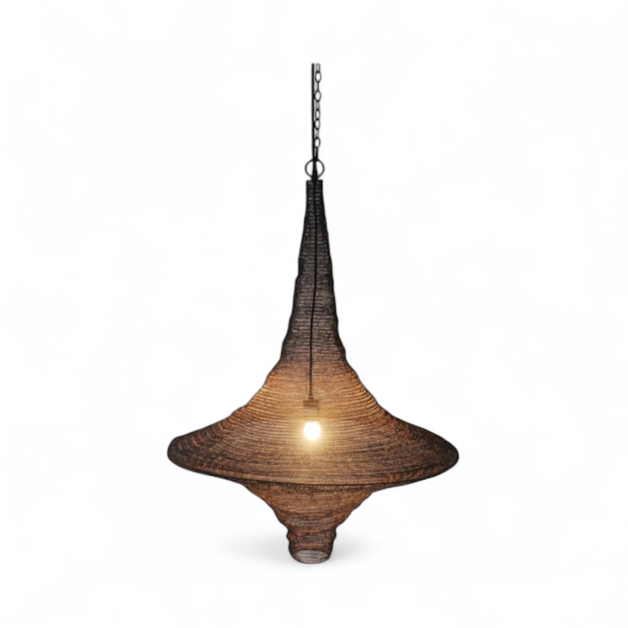 Chain Basket Pendant Light