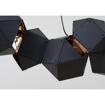 Geometric Block Chandelier