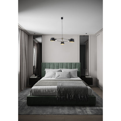 Metal Frame with Gold Accents Ceiling Light