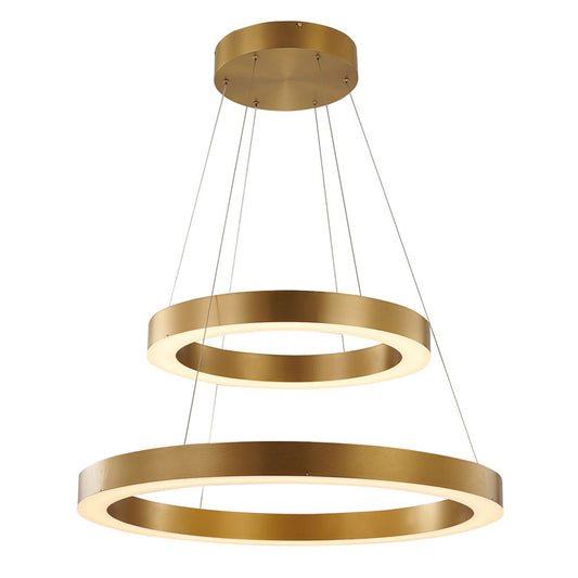 Double Halo LED Chandelier