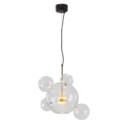Clear Bubble Glass LED Chandelier
