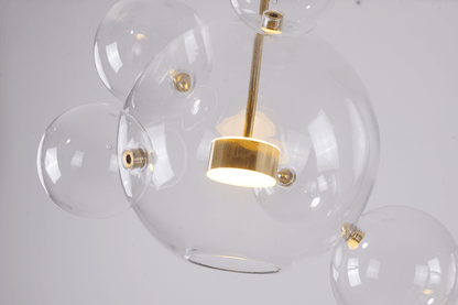 Clear Bubble Glass LED Chandelier