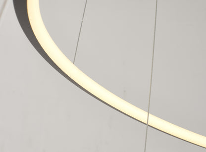 Six Ring Halo Chandelier