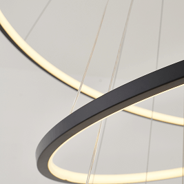 Six Ring Halo Chandelier