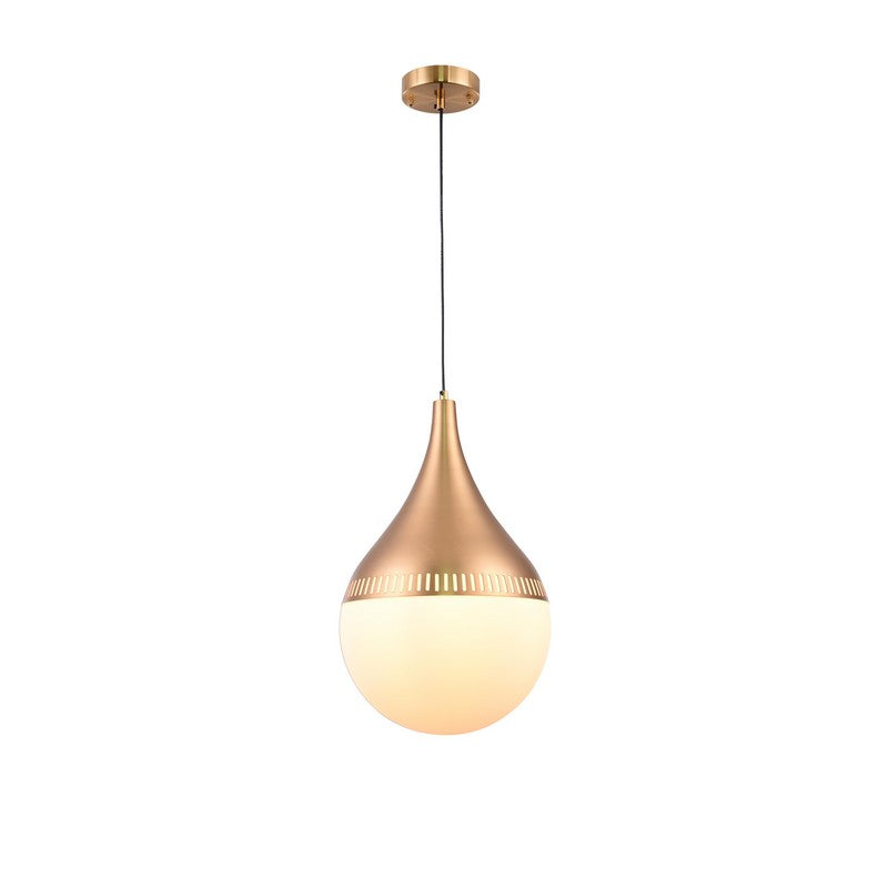 Gold Metal Frame Single Pendant