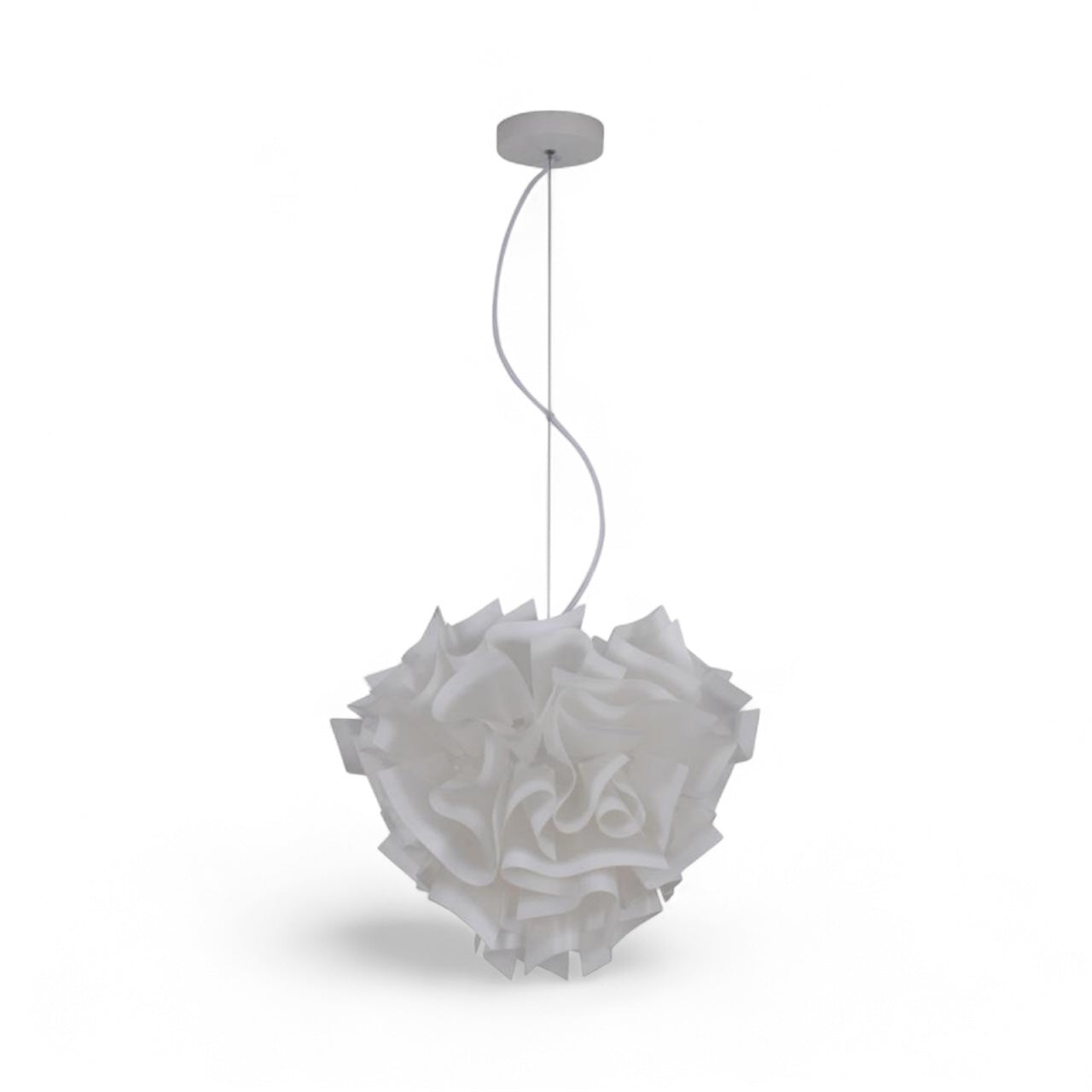 White Acrylic Flower Chandelier