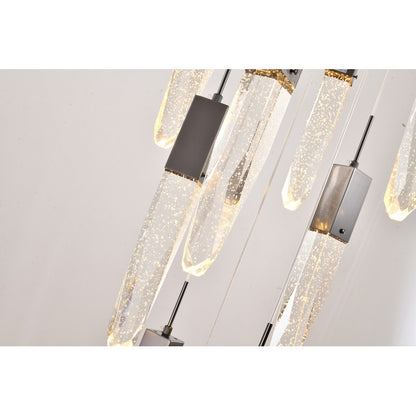 Black Gun Metal Frame Chandelier