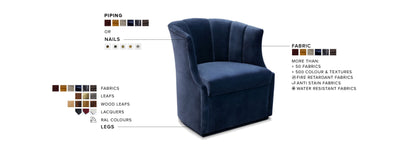 Begonia Swivel Armchair
