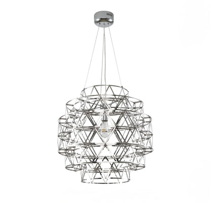 5 Tier 85-Light Dimmable Chrome Stainless Steel LED Chandelier
