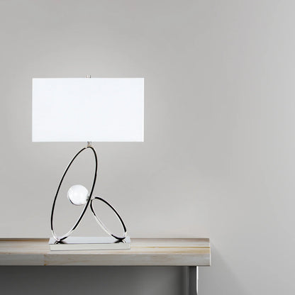 Ovals In Crystal Table Lamp
