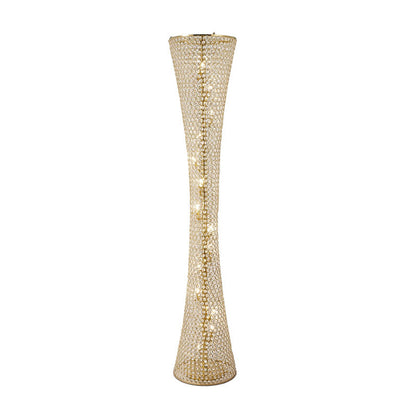 Clear Crystal Beaded Floor Lamp