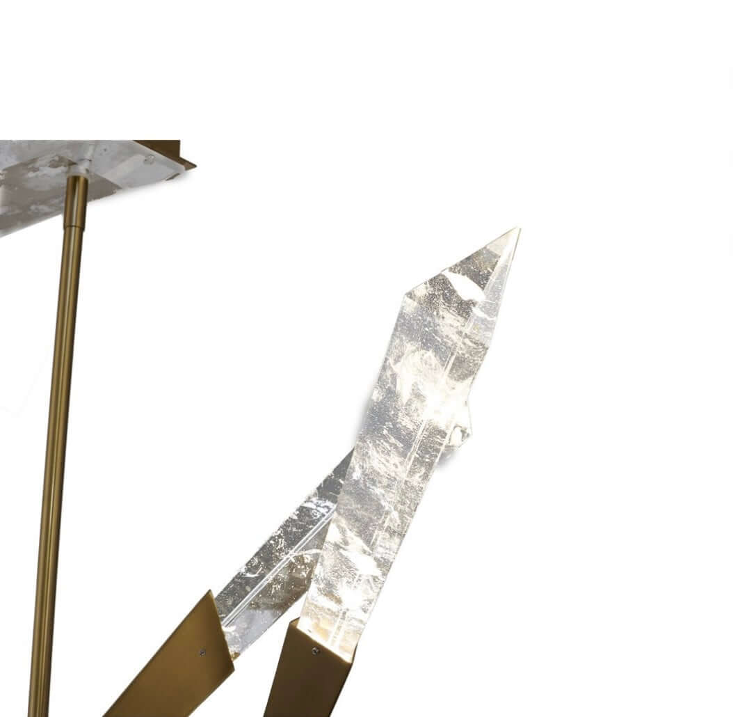 Snowflake Crystal LED Chandelier - Close view