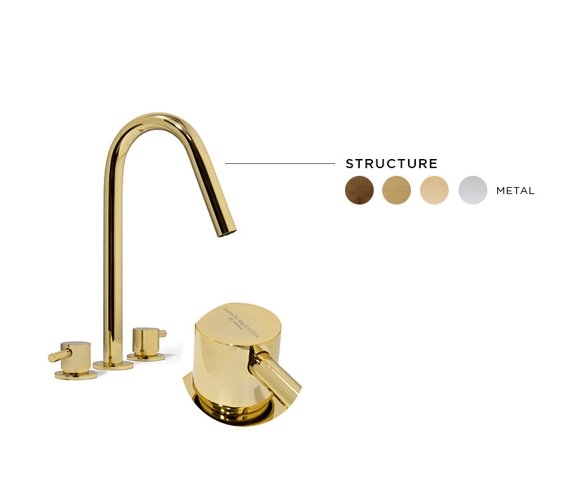 Origin Gold Three Hole Mixer Tap