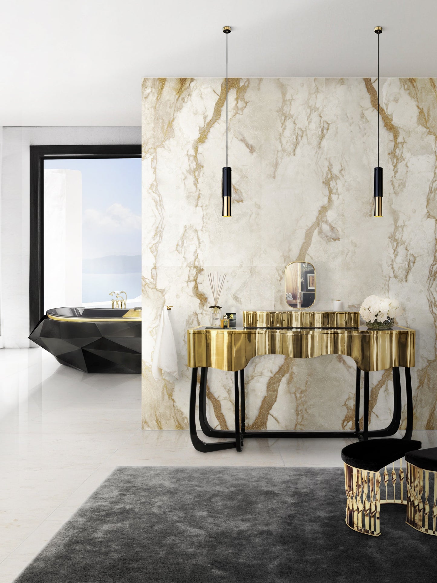 Sinuous Vanity Table