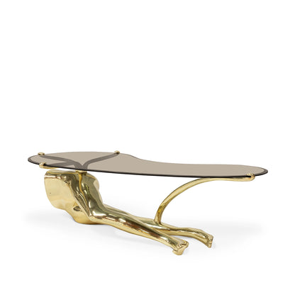 Tabu Polished Brass Coffee Table