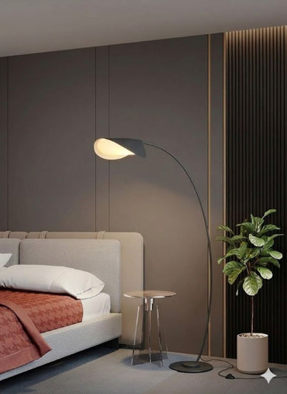 Matte Black Iron Floor Lamp