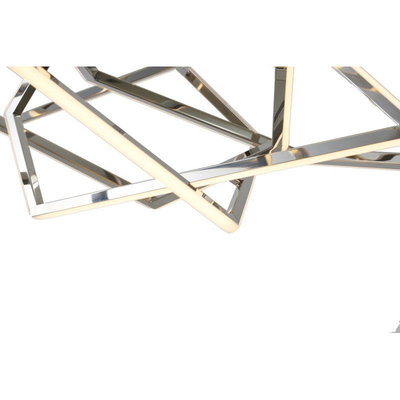 Black LED Chandelier With White Acrylic Diffusers