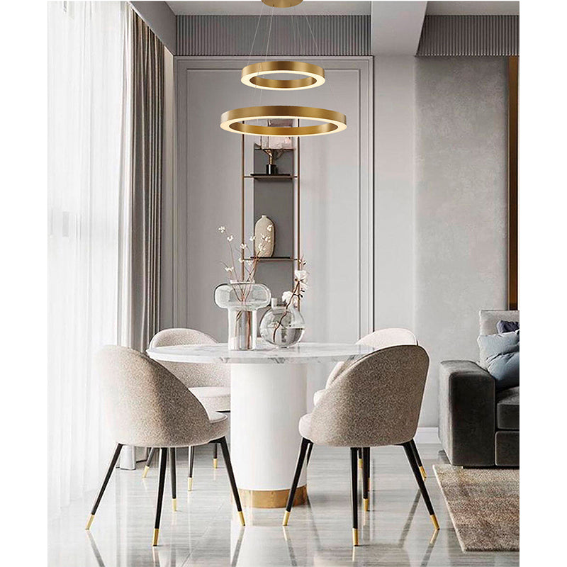 Double Halo LED Chandelier