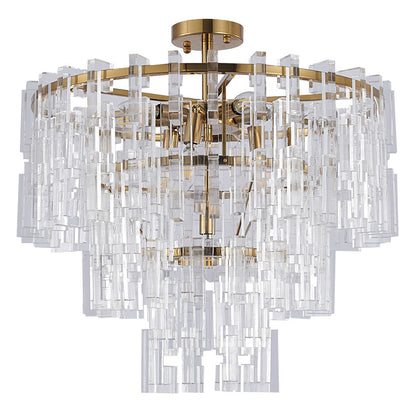 Antique Bronze Chandelier With Clear ACRYLIC Hanging Links
