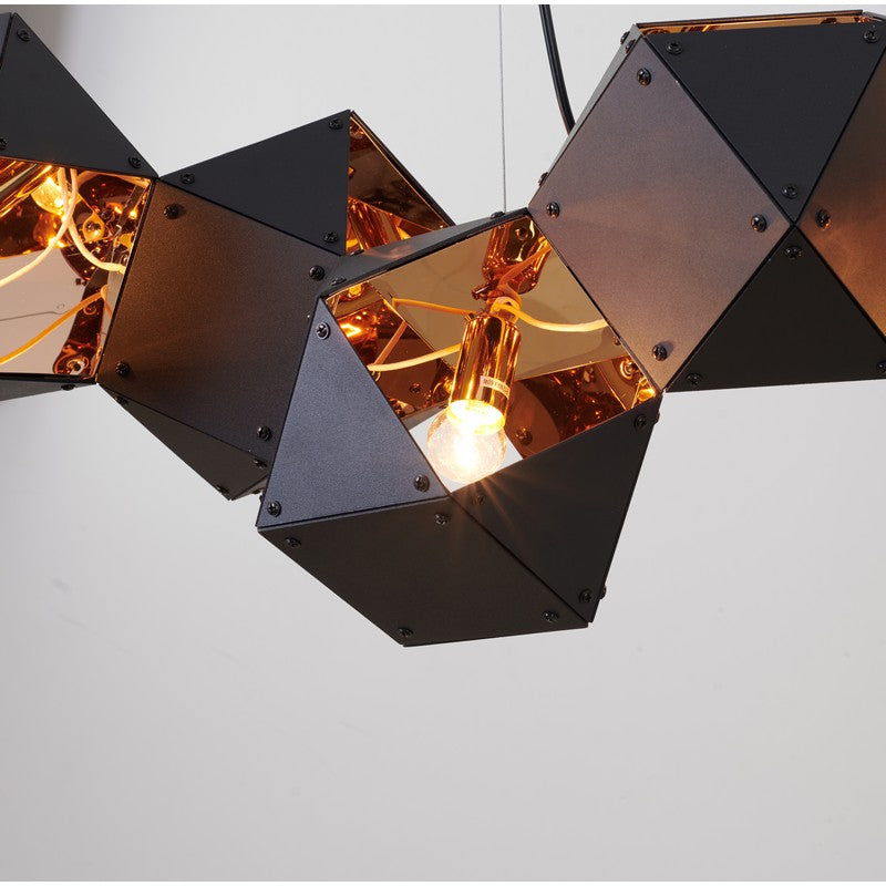 Geometric Block Chandelier