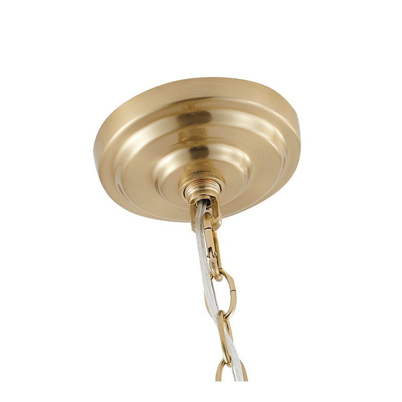 Clear Hanging Crystals with Metal Frame Chandelier