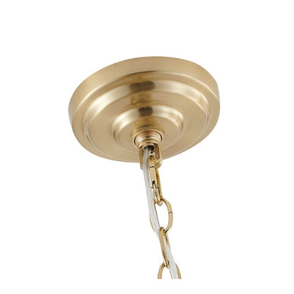 Clear Hanging Crystals with Metal Frame Chandelier