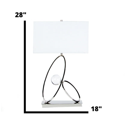 Ovals In Crystal Table Lamp
