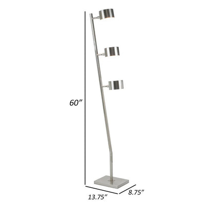 3 Drum Metal Shades Floor Lamp
