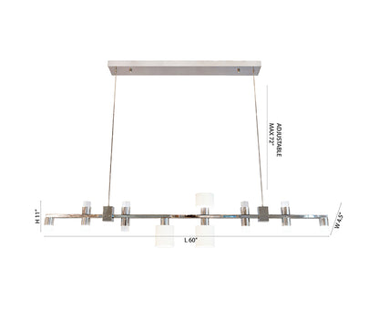 Metal & Glass LED Chandelier