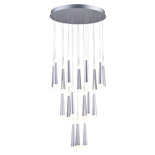 Sand Silver Round Pendant