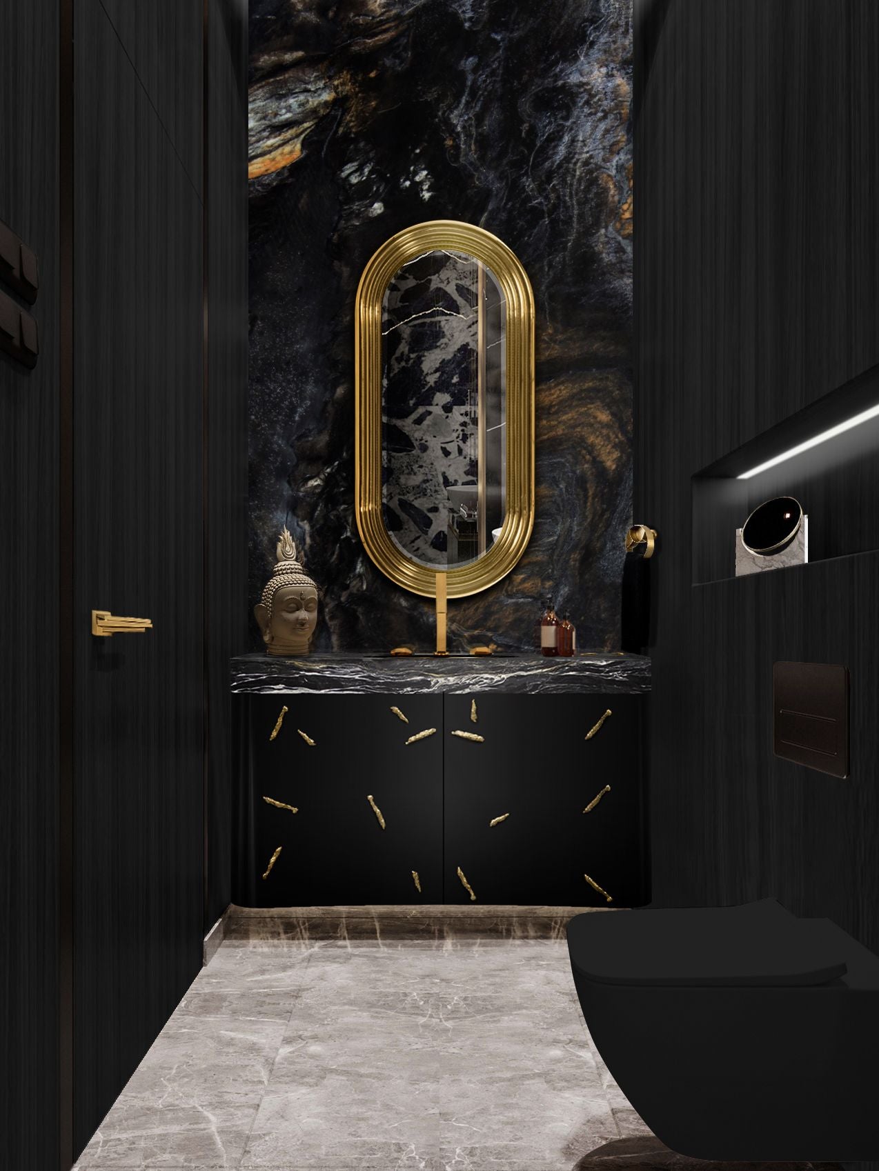 Baraka Single Wall Mounted Bathroom Vanity