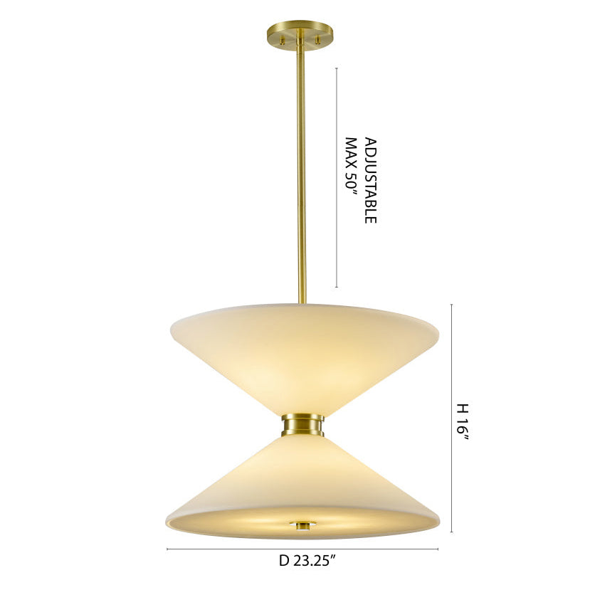 Satin Brass Pendant Light