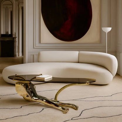 Tabu Polished Brass Coffee Table