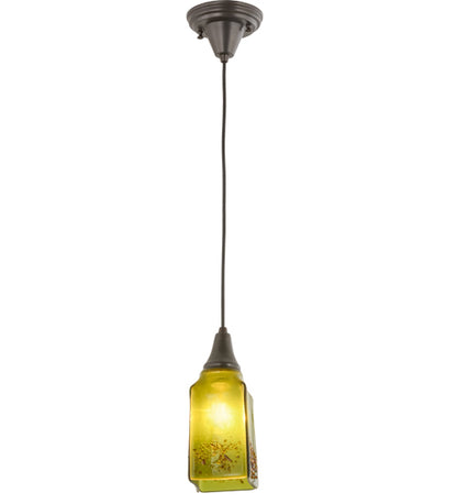 4"Sq Metro Fusion Distressed Draped Mini Pendant by Meyda Lighting
