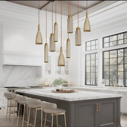 Natural Travertine Pendant Light