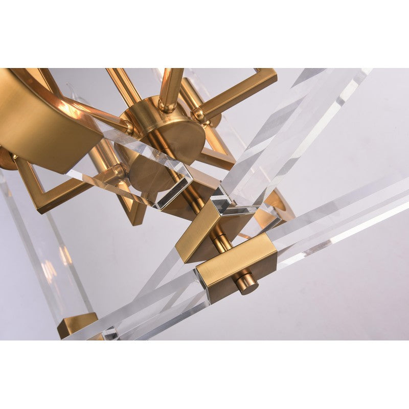 Metal Frame Chandelier