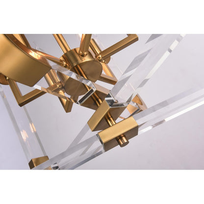 Metal Frame Chandelier