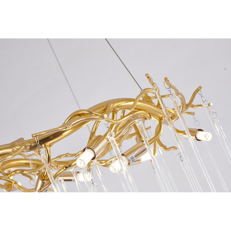 Gold Aluminum Chandelier