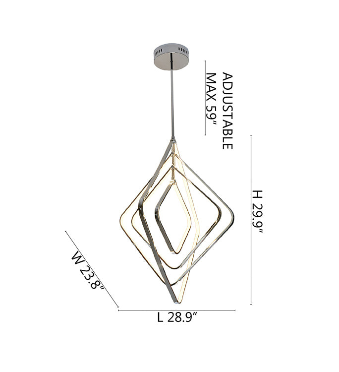 Diamond Orb LED Light Chandelier