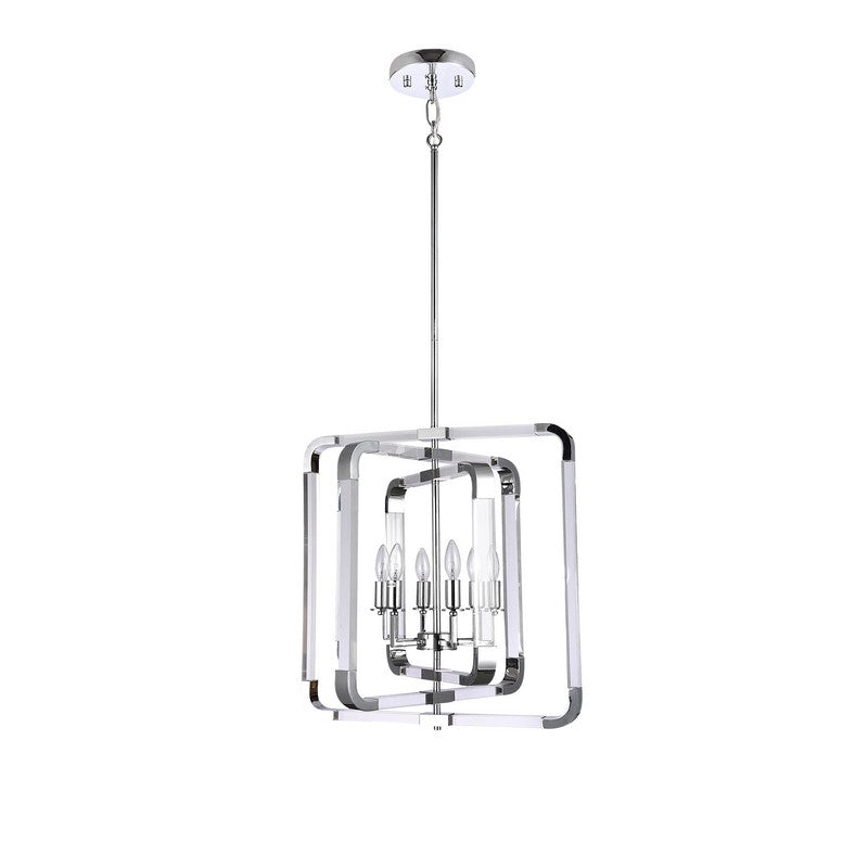 Metal Frame Chandelier