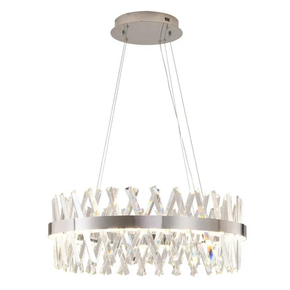 Modern Gold LED Chandelier with Integrated LED & Crystals
by Bethel International