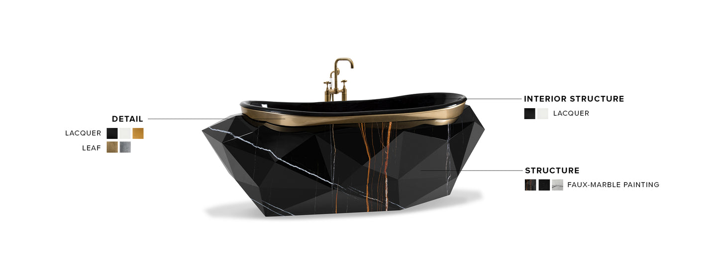 Diamond Marble Bathtub