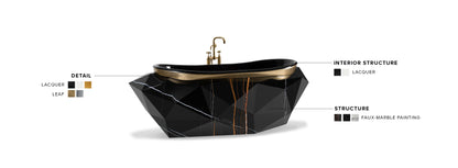 Diamond Marble Bathtub