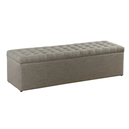 Set of 3 Storage Benches with 2 Ottomans (5-Piece Set)